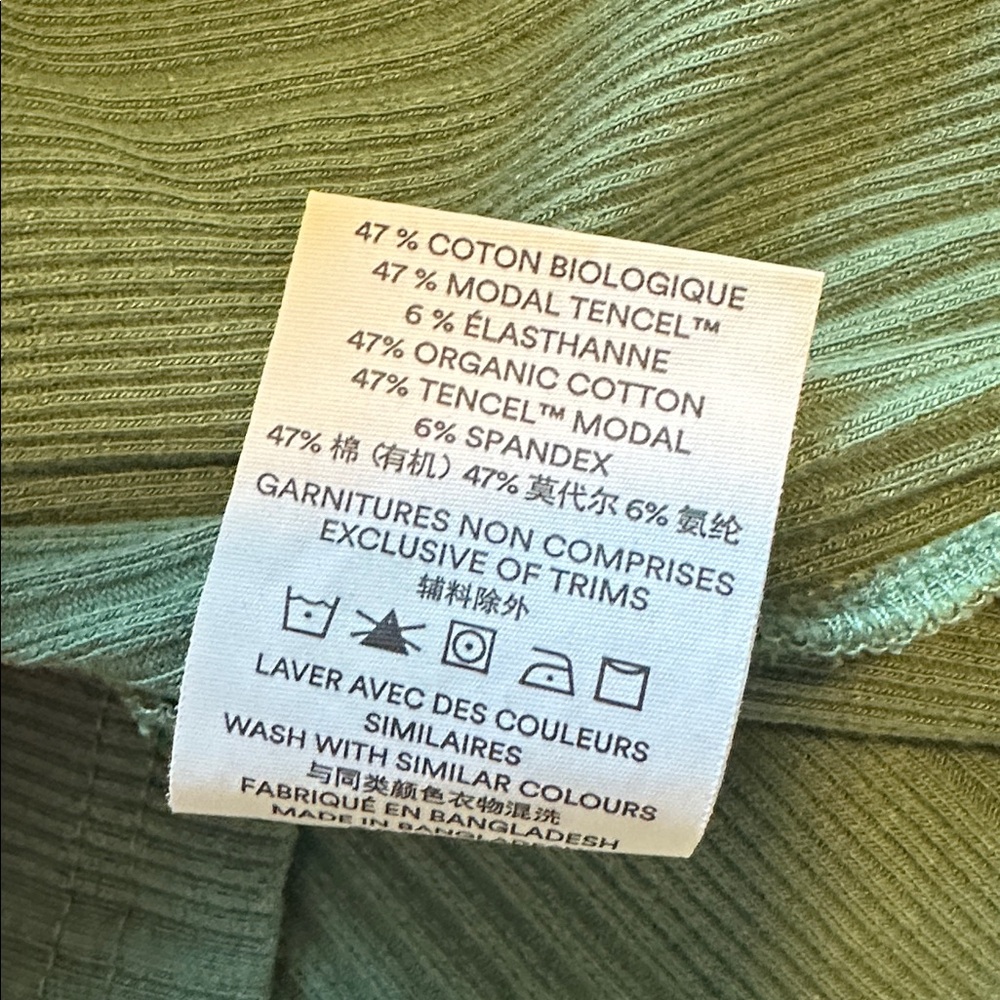 Donating 04/15 Frank & Oak Olive Short Sleeve Polo Top - Picture 5 of 5